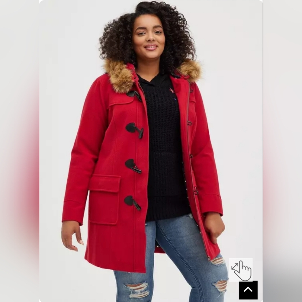 Torrid Ponte Toggle Coat - Picture 2 of 12